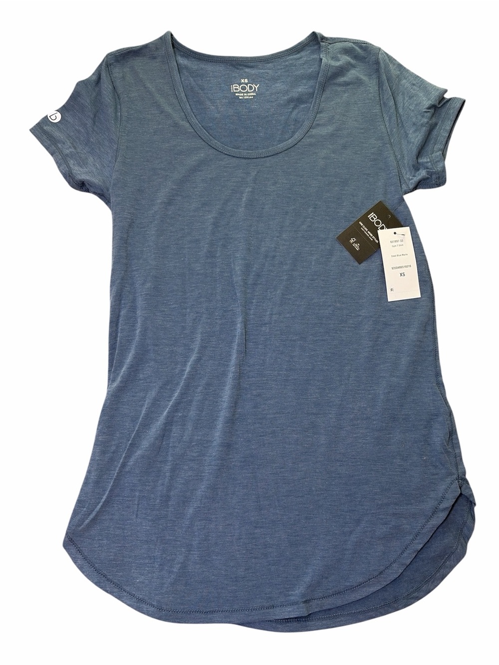 NWT COTTON ON Gym T Shirt Steel Blue Marie XS